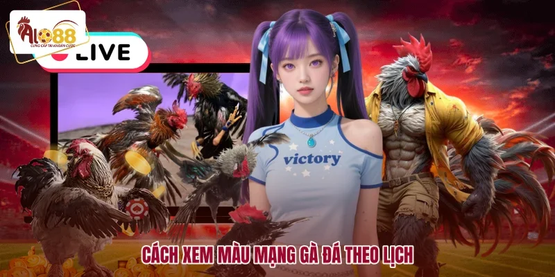 Cách xem màu mạng gà đá theo lịch
